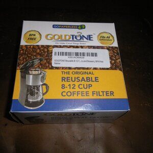 Gold tone BPA Free The Original Reusable 8-12 Cup Coffee Filter
